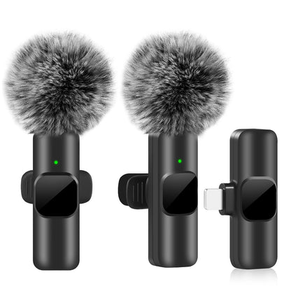 Mini Mic Pro Lavalier Wireless Microphones With Noise Cancelling
