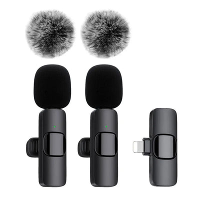 Mini Mic Pro Lavalier Wireless Microphones With Noise Cancelling