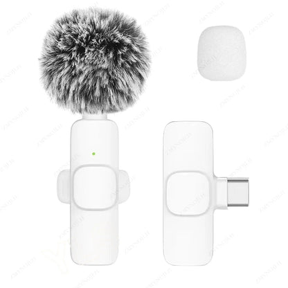 Multi-Color Mini Pro Lavalier Wireless Microphone With Noise Cancelling