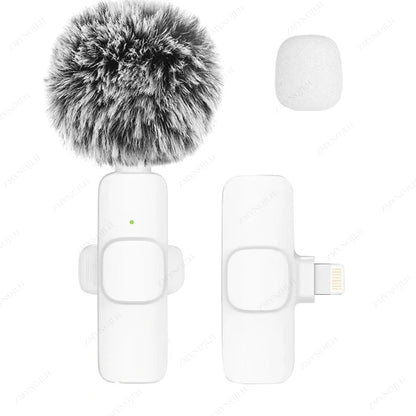 Multi-Color Mini Pro Lavalier Wireless Microphone With Noise Cancelling