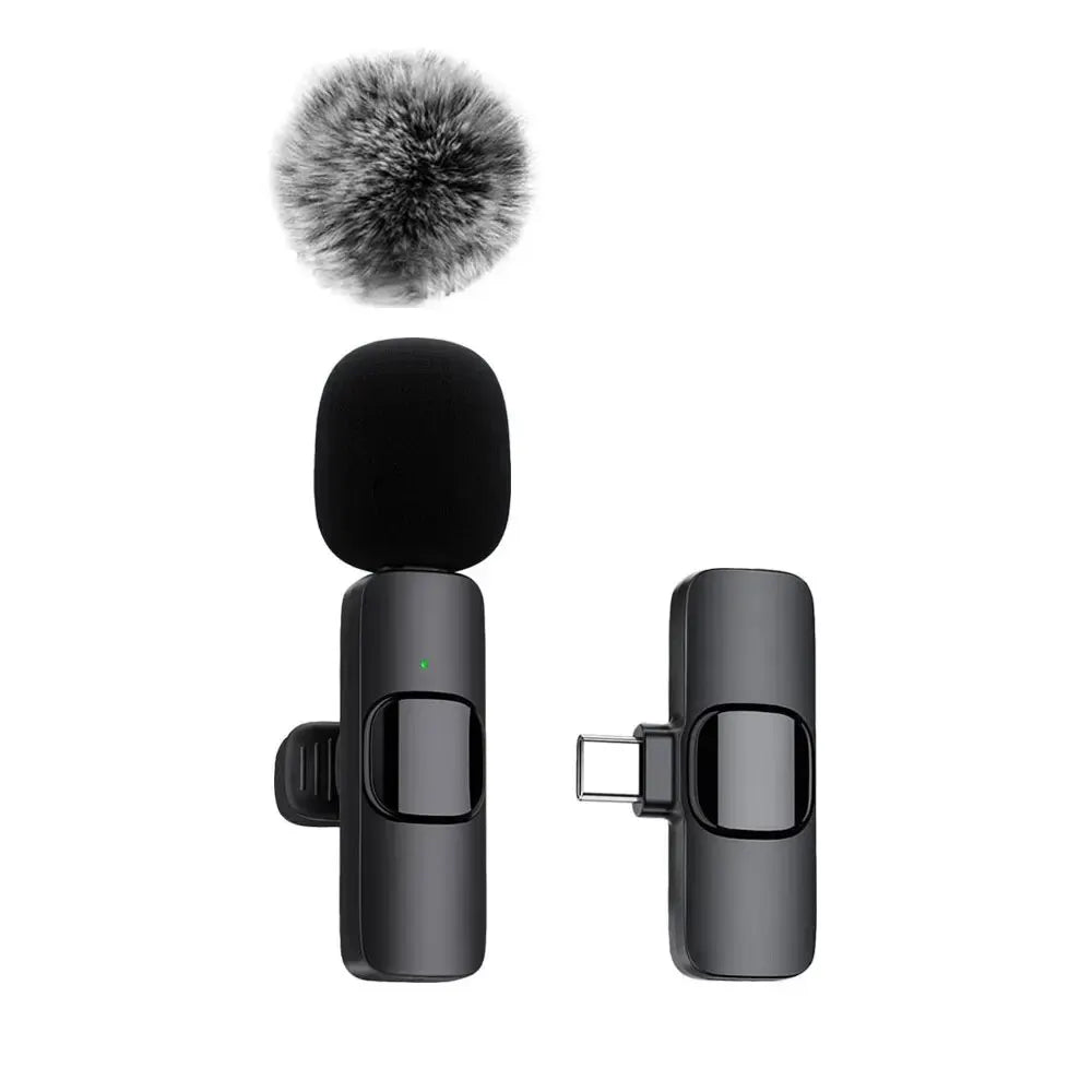 Mini Mic Pro Lavalier Wireless Microphones With Noise Cancelling