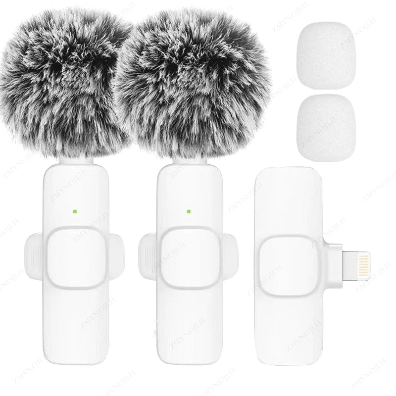 Multi-Color Mini Pro Lavalier Wireless Microphone With Noise Cancelling